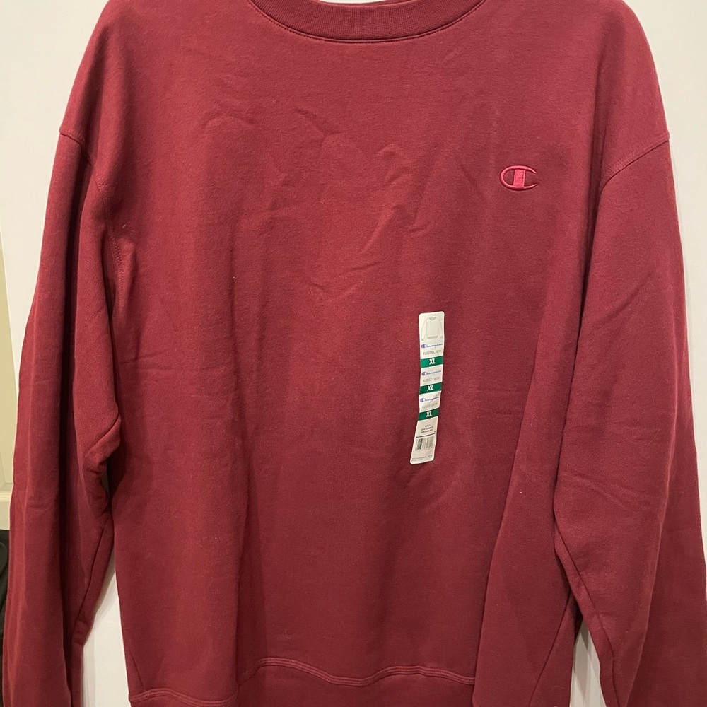 Champion fleece crew sweatshirt men’s extra large maroon
